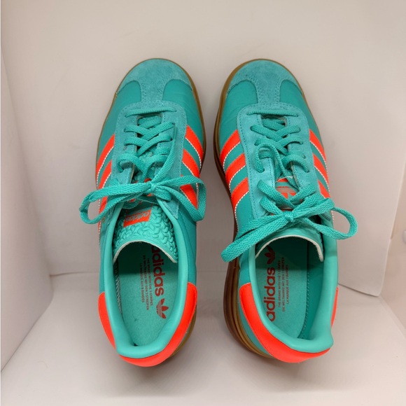 adidas Teal and Orange GazelleWomen's Sneakers - Picture 4 of 6